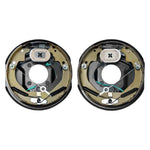 Amocart 2Pcs 3500/7000lbs Electric Trailer Brake Assembly Self-Adjusting Axle Backing Plates for Brake System Part Replacement