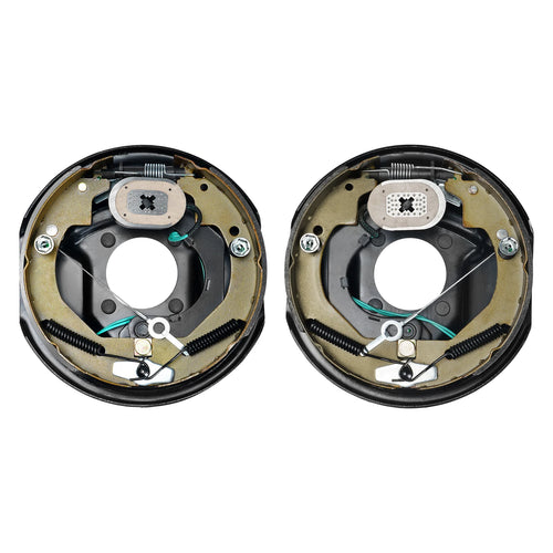 Amocart 2Pcs 3500/7000lbs Electric Trailer Brake Assembly Self-Adjusting Axle Backing Plates for Brake System Part Replacement