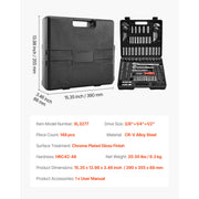 Charger l'image dans la visionneuse de galerie, Amocart Socket Set 86 Pieces 3/8 1/4 1/2in Drive Socket and Ratchet Set SAE Metric Mechanic Tool Kit with Ratchet Wrench
