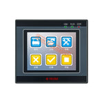 2.8'' Touch Screen PLC HMI All In One for Small Machine Automation Controller, Built-In Analog, 7/9 I/O, 2 Axis 100K for Motor