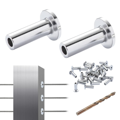 Amocart 121/81/101 Pack T316 Stainless Steel Protector Sleeves for 1/8