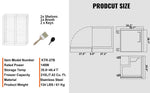 Amocart 28in 48in Undercounter Worktop Refrigerator Stainless Steel Refrigerated Food Prep Station Fan Cooling for Bar