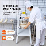 Amocart Dough Divider Rounder 10PCS Manual Dough Equal Divider Machine Hand Press Dough Cutter with Steel Tray and Blade