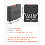SucceBuy Bolt Extractor Kit Impact Bolt & Nut Remover Set with Pin Punch Solid Storage Case Cr-Mo Steel for Removing Damaged
