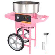 Charger l'image dans la visionneuse de galerie, Amocart Electric Cotton Candy Machine with Cart 1000W Commercial Floss Maker with Stainless Steel Bowl Sugar Scoop and Drawer
