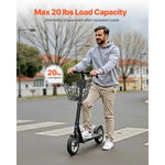 Amocart Front Bike Basket Electric Scooter Basket - Max Bearing 20 lbs Construct from Solid Steel Kids / Adults Bicycle Basket