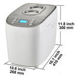 SucceBuy 3 LB Bread Maker 15-in-1 Dough Machine Nonstick Ceramic Pan Automatic Bread maker with Gluten Free Setting