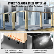 Charger l'image dans la visionneuse de galerie, Amocart 4x4 Post Base Internal 3.6"x3.6" Heavy Duty Powder-Coated Steel Post Bracket for Deck Porch Handrail Railing Support
