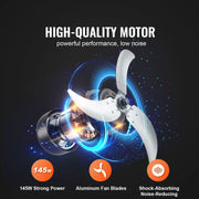 Charger l'image dans la visionneuse de galerie, Amocart Drum Fan24 Inch High Velocity Shop Fan Use 3-Speed 8600CFM 360°0-2h Timer Fan to Warehouse Workshop Factory Basement
