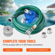 Load image into Gallery viewer, Amocart Suction Hose Kit 2inx50ft / 2inx65ft Blue Backwash Hose, 20ft Green Suction Hose &amp; Multiple Accessories for Water Pump
