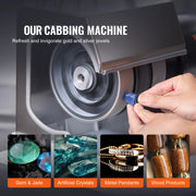 Charger l'image dans la visionneuse de galerie, Amocart Cabbing Machine 6" 2HP 1800rpm Efficient Lapidary Rock Grinder Polisher With Lamp &amp; Water Pump for Gem Jade Stone
