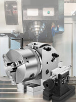 Amocart Dividing Head 5Inch 3 Jaw Precision Semi Universal Dividing Head for Milling Machine Rotary Table Tailstock Milling Set