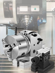 Bild in Galerie-Viewer laden, Amocart Dividing Head 5Inch 3 Jaw Precision Semi Universal Dividing Head for Milling Machine Rotary Table Tailstock Milling Set
