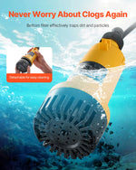 Amocart Cordless Submersible Water Transfer Pump 528GPH & G3/4" Garden Hose Compatible with Dewalt 20V MAX Battery (No Battery)