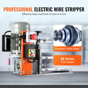 Charger l'image dans la visionneuse de galerie, Amocart Electric Wire Stripping Machine Cable Stripper Peeler 750W 1.5-32mm 10 Channels Acrylic+Aluminum Scrap Copper Recycling
