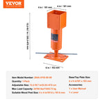 SucceBuy 24700 lbs Screw Jack Post 13.2"-18.7" Adjustable Shore Jack Temporary House Floor Jack Pole for Home Leveling Lifting