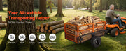 Load image into Gallery viewer, SucceBuy Garden Utility Trailer 28 Cu.Ft. &amp; 1800lbs ATV UTV Trailer Tow Behind Steel Dump Trailers for Lawn Tractor Garden Waste
