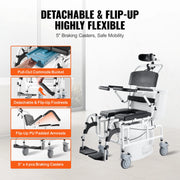 Bild in Galerie-Viewer laden, Indoor Bathroom Shower             , Amocart Aluminum Alloy Mobility Chair for Elderly

