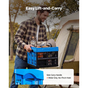 Bild in Galerie-Viewer laden, Amocart 25L 3PCS Plastic Stackable Storage Bins Collapsible Folding Storage Containers Space-Saving Baskets for Home Organizing
