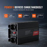 SucceBuy Modified Sine Wave Inverter 1500W / 3000W / 5000W Power Inverter for Home Devices Home Appliances Household Equipment