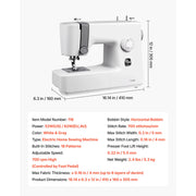 Charger l'image dans la visionneuse de galerie, Amocart Computerized Sewing Machine 18/60/200 Stitch Applications LED Screen Foot Pedal and LED Light Heavy-Duty Metal Frame
