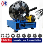 Hydraulic Hose Crimper Mchine with 8 Sets of Dies Manual Hose Crimping Tool, High Pressure Handheld Shrink Tube Machine