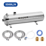 BROVA Whole House Home/Commercial Water Purifier 0.01μm PVDF UF System large flow1000L-15000L/H SUS304 lower cost filter elemen