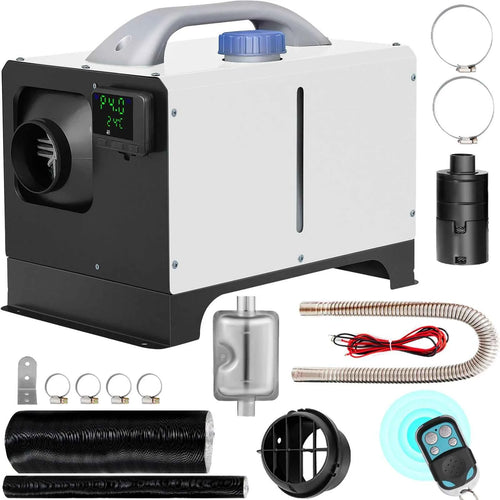 Amocart 8KW Diesel Air Heater Parking Heater 12V Truck Heater One Air Outlet with Black LCD Switch For RV Truck Boat Caravans