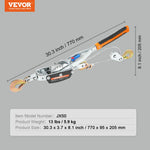 Amocart Come Along Winch 2/4/5 Ton Pulling Capacity Heavy Duty Ratchet Automotive Hoist Power Cable Puller for Vehicle Rescue