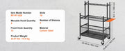 Load image into Gallery viewer, Amocart 16 Slots Garden Tool Organizer Yard Tool Tower Rack with Hooks Wheels Long-Handled Rake Stand Holder for Garage Storage
