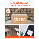 Amocart 1.5in Core 6 Rolls Clear Packing Tape with Dispenser 2.7 Mil Shipping Tape Designed for Moving Boxes Storage Mailing