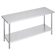 Bild in Galerie-Viewer laden, Amocart 4 Size Stainless Steel Prep Table Heavy Duty Metal Worktable Commercial Work Table for Restaurant and Home
