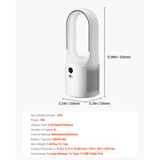 Charger l'image dans la visionneuse de galerie, Amocart Desk Fan Bladeless 12.99 In Kids-Friendly Personal Portable Desk Fan 6-Speed USB Quiet Cooling Small Tower Fan for Home
