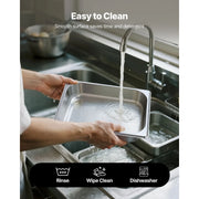 Bild in Galerie-Viewer laden, Amocart 2 4 6 Pack Stainless Steam Hotel Pan 1/2 Size Table Steam Pan Anti Jam Restaurant Supplies Rustproof Catering Storage
