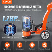 Charger l'image dans la visionneuse de galerie, Amocart Electric Concrete Floor Grinder 7inch Walk-Behind 1.7HP Concrete Floor Polisher 1300W 1720RPM for Granite Marble Stones

