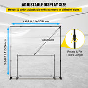 Charger l'image dans la visionneuse de galerie, Amocart 2.4x2.4M Backdrop Background Stand Adjustable Telescopic Backdrop Banner Stand for Photocall Video Wedding Event Party
