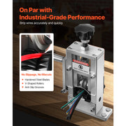 Charger l'image dans la visionneuse de galerie, Amocart Aluminum Alloy Frame Manual Wire Stripping Machine 0.06-1 in Hand Crank or Drill Powered for Scrap Copper Recycling
