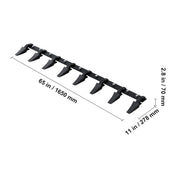 Charger l'image dans la visionneuse de galerie, Amocart Bucket Tooth Bar Heavy Duty Tractor Bucket Teeth Bar for Sub-Compact Tractor Loader 4560 lbs Load-Bearing Capacity
