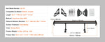 Amocart GT Wing Car Spoiler 53.1 inch Universal Spoiler with Double Deck Car Rear Spoiler Wing, Racing Spoiler BGW/JDM Drift