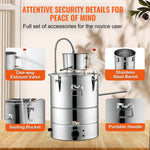 SucceBuy 30/50L Stainless Steel Alcohol Distiller Alcohol Still Essential Oil Brewing DIY Whisky Wine Brandy Distillery Home Use