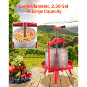Bild in Galerie-Viewer laden, Amocart 9L 14L Fruit Wine Press Stainless Steel Basket with Cross-beam and Triangular Structure Manual Juice Maker for Kitchen
