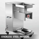 Amocart 500Kg/H Electric Meat Slicer 750W Commercial Meat Cutter 3mm Stainless Steel Blades Food Cutting Slicing Machine