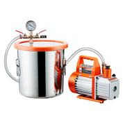 Load image into Gallery viewer, Amocart 3.5 CFM Single Stage Pump &amp; 3 Gallon Vacuum Chamber Degassing Chamber Kit for Stabilizing Wood Degassing Silicone Resin
