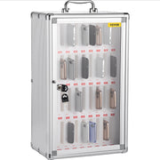 Charger l'image dans la visionneuse de galerie, Amocart 36 Slots Cell Phone Cabinet Silver Aluminum Alloy Pocket Chart Wall Mounted Storage Locker Box for Classroom Office Gym
