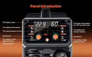Bild in Galerie-Viewer laden, Amocart 5-in-1 MIG Welder 200Amp Pluse Mig Welding Machine Gas MIG/Flux Core MIG/Stick/Lift TIG/AU TIG with LCD Screen Display
