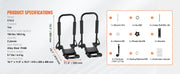 Bild in Galerie-Viewer laden, Amocart Kayak Roof Rack 2 Pairs J-Bar Soft Roof Rack Quick Folding Top Mount Tie Down Carrier for Surf Board Canoe Ski Board

