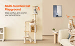 Amocart Large Cat Tree 68.9inch Tall Multi-level Cat Condo Furniture Activity Center with Cozy Perches Kitten House for Indoor