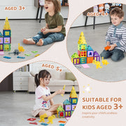Charger l'image dans la visionneuse de galerie, Amocart 56PCS Magnetic Tiles Magnet Building Blocks with 4 Dinosaurs Construction Stacking Stem Educational Toys for Kids
