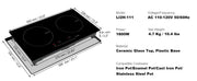 Charger l'image dans la visionneuse de galerie, Amocart 2 Burners Electric Induction Cooktop Stove Hob Built-in Burner Cooker Sensor Touch Control Magnetic Cooker Hot Plate
