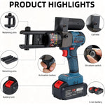 Hydraulic Crimping Tool SL-240 90KN Electric Wire Crimper Cable Crimping Pliers with Battery, Handheld Electric Hose Crimper